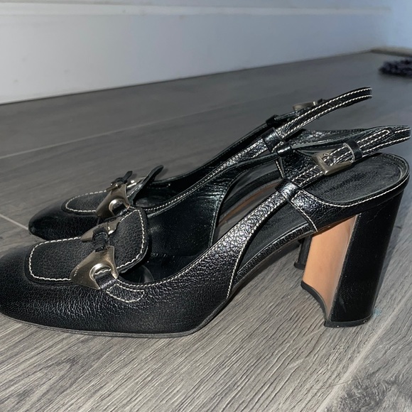 Authentic Prada genuine leather square toe shoes - Picture 7 of 11